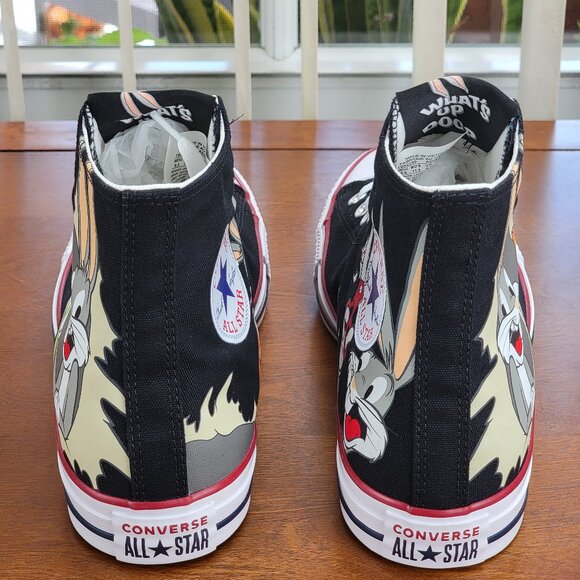 Converse x Bugs Bunny 80Years CTAS HI 169225F Size Men's 9.5 / Women's 11.5 NWB - Picture 5 of 15